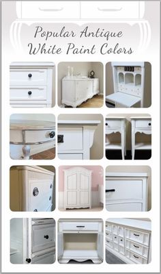 white paint colors for furniture and home decor