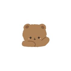 a brown teddy bear sitting on top of a white floor