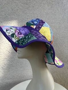 Vtg Boho Patchwork Brim Hat Colorful OS | eBay Multicolor Patchwork Casual Hat, Casual Multicolor Patchwork Hat, Retro Multicolor Wide Brim Sun Hat, Retro Multicolor Bucket Hat, Retro Multicolor Brimmed Sun Hat, Fitted Multicolor Brimmed Hat, Retro Wide Brim Multicolor Hat, Retro Multicolor Wide Brim Hat, Retro Multicolor Sun Hat