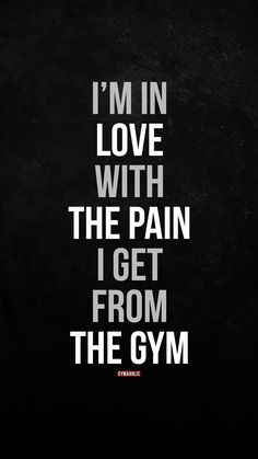 I’m in love with the pain I get from the gym  Gymaholic Fitness App: https://www.gymaholic.co   #fitness #motivation #workout #quote #gymaholic I Workout For Me Quotes, Gym Holic Motivation, Gym Thoughts Motivational Quotes, Gym Aholic Quotes, Gym Mentality Quotes, After Break Up Gym Quotes, Gym Gains Quotes, Go To The Gym Quotes, Workout Inspirational Quotes