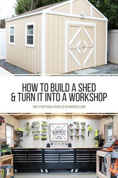 how to build a shed and turn it into a workshop