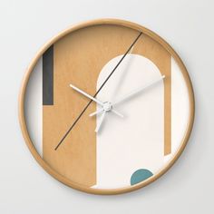 a clock that is on the side of a wall