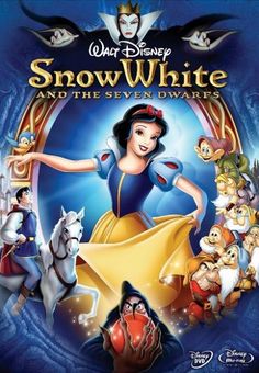 snow white and the seven dwarfs on blu - ray with dvd cover art for disney's snow white and the seven dwarfs