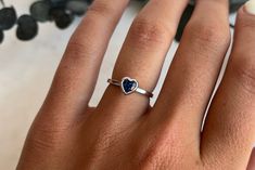 This 14K White Gold Fashion Ring features a heart-shaped 5.00X5.00mm Blue Lab Grown Sapphire, adding a touch of sophistication and elegance to your appearance. Blue Sapphire Ring, Fashion Ring, Blue Sapphire Rings, Gold Fashion, Bezel Setting, Lab Grown, Sapphire Ring, Blue Sapphire, Fashion Rings