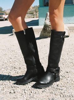 Lasaky - Billini Kaylen's Classic Riding Boot Design Black Riding Boots, Lace Up Wedges, Boots Knee, Loafer Sneakers, Riding Boot, Low Block Heels, Casual Sport Shoes, Long Boots, Heeled Loafers