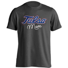 Tulsa University Golden Hurricane Mom Short Sleeve T-ShirtThis Tulsa University short sleeve tee will no doubt be your go-to shirt as a proud parent of a TU student. Wear this tee with pride around campus in Tulsa, OK or at home and let everyone know your loyalty lies with The Golden Hurricane of Tulsa University, and that you are a proud Mom! Solids 100% CottonHeathers Poly/Cotton BlendFull front high quality printed TU graphicsRegular fit, cotton tee shirt is perfect to lounge around in or wea Middle Tennessee State University, Tennessee State University, Retro Shorts, Proud Mom, Mom Tees, Mom Shorts, Mom Shirt, Sleeve Designs, Mom Shirts