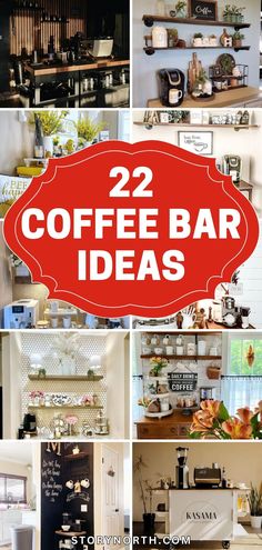 twelve coffee bar ideas that are easy to make