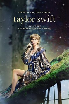 taylor swift on the cover of her album,'taylor swift live at the 60th anniversary awards