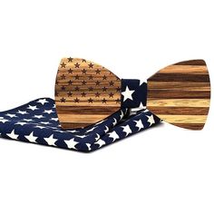 This bow tie is very American and an instant classic. Great gift for a marine or a Naval Ball. Or just a classy 4th of July cook out! Free Worldwide Shipping and Returns Wood Bowtie, Feather Bow Ties, Patriotic Accessories, Wooden Tie, Cook Out, Navy Socks, Kids Ties, Groom Ties, Wooden Bow Tie