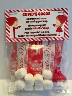 valentine's day cupid's cocoa candy bag