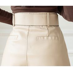 FREE SHIPPING ON ALL ORDERS OVER $50 | 100% SATISFACTION GUARANTEED Click "ADD TO CART" To Get Yours Now | Up To 60% OFF✨ Make your outfit elegant and beautiful with our leather shorts. This Leather Loose High Waist Shorts from Arimonz is a perfect choice for going out, but more suitable for a beach holiday. Designed with loose high waist shorts, belt, and epaulets details, it will make you more fashionable. Features: 📌 The Fabric Is Very Comfortable 📌 Made With PU Leather 📌 100% Satisfaction Elegant Short Length Solid Color Bottoms, Trendy Knee-length Office Bottoms, Fitted Beige Shorts For Fall, Spring Office Knee-length Bottoms, High Waist Office Shorts For Spring, Trendy Knee-length Beige Bottoms, Beige Knee-length Office Bottoms, Khaki Bottoms For Office, Cream Colored Shorts For Work