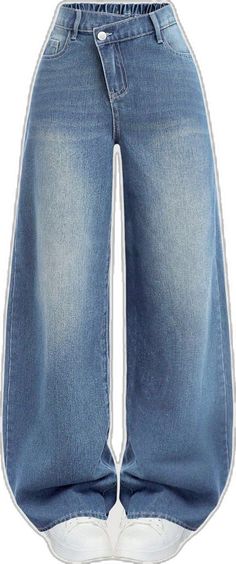 High Waist Denim Jeans, Denim Jeans Outfit, Girl Y2k, Casual Denim Pants, Jeans Outfits, Outfit Jeans, Pants With Pockets, Summer Break, Inspiration Mode