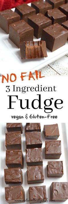 no fail chocolate fudge recipe for vegan and gluten frees