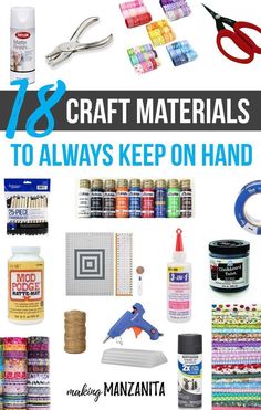 Craft Supplies Inventory, Free Craft Supplies, Cheap Craft Supplies, Craft Supply Storage, Kids Craft Supplies, Budget Crafts, Organize Craft Supplies, Creative Tutorials, Cheap Crafts