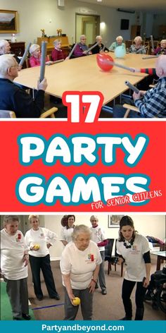 the party games are great for seniors to play