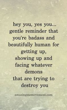 an old paper with the words, they you, yes you gentle reminder that you're