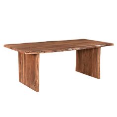 a wooden table that is made out of wood and has two legs on each end