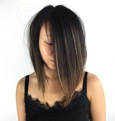 Jet Black Hair with Golden Blonde Highlights Brown Hair With Caramel Highlights, Black Red Hair, Golden Blonde Highlights, Jet Black Hair, Bun Hairstyles For Long Hair