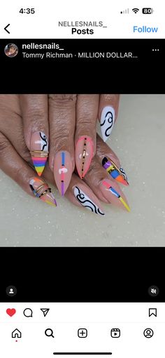 Pedi Inspiration, Fly Nails, Nail Options, Natural Locs, Birthday Nail, Nail Glam, Nails Arts, 2024 Nails, Different Nail Designs