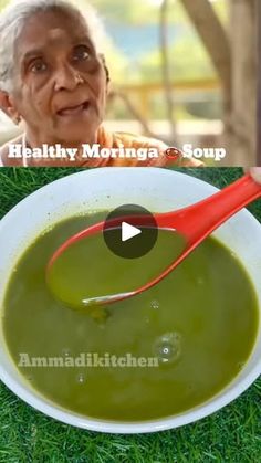 3.9K views · 379 reactions | ஆரோக்கியமான முருங்கைக்கீரை 🍲சூப் 😋👌Healthy Moringa soup 

Method:
In a pan add 1 litre of water
Then add handful of drumstickleaves (moringa) 
Add shallots-5, tomato-1, salt-1/2 tsp
Leave it to boil for 5min
Filter and transfer into mixer jar, add gingrr, garlic, jeera, coriander seeds and moringa boiled water then grind into paste, then filter it into a pan and add remaining moringa boiled water then add turmeric pinch and pepper powder-1/2 tsp, allow to boil for another 2 min. Healthy Soup ready now. 

Follow @ammadikitchen for more videos

#moringasoup #healthysoup #viralreels #foodporn #instareels #instafood #instagramfood #trendingreels #instaviral #viralrecipe #healthyrecipes #drumstickleaves #moringarecipes #villagecooking #food #cooking #asmr #ammadi