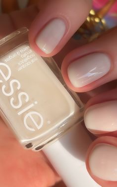 A complete review of the Essie Allure nail polish with swatches - a gorgeous sheer nude color, sophisticated for daily wear! - - - - - best essie sheer nail polish colors - essie allure swatch - best nude nail polish swatches - best essie nail polish colors - sheer essie nail colors - best drugstore nail polish brands - essie nude nail ideas - sheer nails ideas Essie Nail Polish Swatches, Essie Boatloads Of Love, Essie Sheer, Essie Allure, Drugstore Nail Polish, Sheer Nail Polish, Best Nail Polish Brands, Essie Nail Polish Colors, Revlon Nail Polish