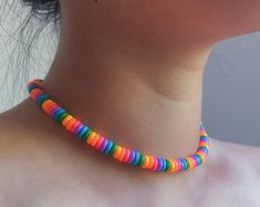 Rainbow beaded choker seed bead rainbow choker boho small | Etsy Rainbow Round Beads Adjustable Choker, Adjustable Rainbow Choker With Round Beads, Handmade Rainbow Choker With Round Beads, Adjustable Rainbow Beaded Choker Necklaces, Handmade Rainbow Choker Beaded Necklaces, Handmade Rainbow Beaded Choker Necklaces, Handmade Rainbow Choker For Festival, Handmade Rainbow Beaded Choker Necklace, Handmade Rainbow Choker For Festivals