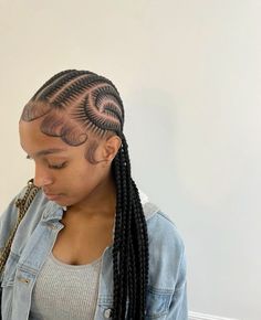 Jumbo Alicia Keys Braids, Big Alicia Keys Braids, 8 Feedin Braids With Design, Large Alicia Keys Braids, Alicia Keys Braids Hairstyles Medium, Lemonade Braids Black Women, 10 Feed In Braids Hairstyles, 10 Stitch Braids With Design, 8 Cornrows Braids