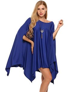 Meaneor Women's Asymmetry Loose Batwing Off Shoulder Tuni... https://www.amazon.ca/dp/B073QG2662/ref=cm_sw_r_pi_dp_x_vGv2zb1DFH6RF Batwing Blouse, Loose Tunic, Scoop Neck Blouses, Day Dress, Batwing Sleeve, Buy Dress, Tunic Dress