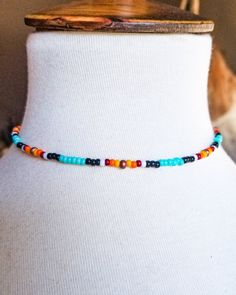 Country Roads Choker - Black & Copper Trendy Round Beads Choker For Festivals, Adjustable Multicolor Jewelry For Music Festival, Trendy Adjustable Choker With Round Beads, Trendy Adjustable Festival Choker, Adjustable Black Choker With Colorful Beads, Adjustable Multicolor Choker, Adjustable Choker With Colorful Beads, Stretchy Rings, Western Necklaces