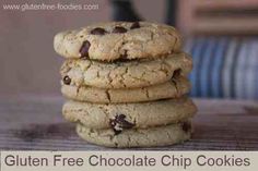 a stack of cookies sitting on top of a wooden table