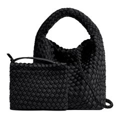 PRICES MAY VARY. 100% Handwoven: The handbag is made of high quality and lightweight waterproof Neoprene; It can highly resistant water, sand, and sweat; Using skilled sewing technology; Designed to last through significant wear and tear, and it is neat and tidy, which make the bag more fashionable and attractive Product Dimensions: Handbag size: 8.26"(21 cm) x 4.72"(12 cm) x 9.44"(24 cm)(L x W x H); Hand hold wallet: 7.87"(20 cm) x 6.29"(16 cm) (L x H); Also comes with an adjustable long should Handheld Hobo Bag With Mobile Phone Bag For Shopping, Handheld Hobo Bag For Shopping With Mobile Phone Bag, Everyday Pouch Shoulder Bag With Braided Handles, Handheld Bags With Braided Handles For On-the-go, On-the-go Hobo Tote Bag With Mobile Phone Holder, Braided Handles Pouch Shoulder Bag For Shopping, Handheld Bucket Bag With Braided Handles, On-the-go Bag With Braided Top Handles, On-the-go Bag With Braided Handles And Top Handle