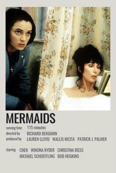 the poster for mermaids starring actors in bed