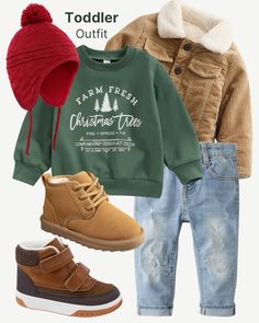 Holiday outfit idea 🤎  Baby boy outfits, toddler boy outfits, baby clothes, toddler boy style, fall baby clothes, fall outfit Inspo, outfit Inspo, baby ootd, toddler ootd, outfit ideas, children’s fashion, kids clothes, toddler fashion, fall vibes, new arrivals, baby jacket, toddler boy sweater, holiday outfit, Christmas outfit, Amazon finds, Amazon fashion Toddler Thanksgiving Outfit Boy, Little Boy Fall Outfits, Toddler Fall Outfits Boy