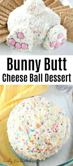 Sweet Bunny Butt Cheese Ball Easter Dessert with Coconut #easter #bunny #cheeseball Cheese Ball Dessert, Dessert With Coconut, Dessert Cheese Ball, Cute Easter Desserts, Coconut Dessert, Easter Goodies, Cheese Ball Recipes, Köstliche Desserts