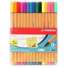 stabio fineliner pencils in assorted colors