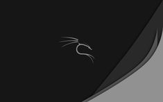 an abstract black and white background with a cat's head on the left side