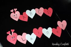 valentine's day crafts for kids to make with paper hearts and the letter b