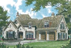 this is an artist's rendering of these european style homeplanstyles