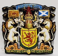 a coat of arms with two lions on it