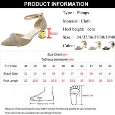 Bling Crystal Pearl Buckle Square Heels Pointed Toe Ankle Strap Pumps Party Shoes Heels, Crystal High Heels, Champagne Shoes, Summer Pumps, Elegant Pumps, Square Heels, Bling Shoes, Ankle Strap Pumps, Strap Pumps