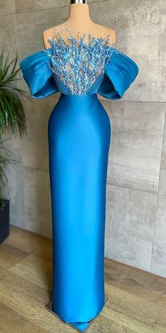 Blue Mermaid Gown, Off The Shoulder Prom Dress, Colour Names List, Prom Dresses Off The Shoulder, Blessed Wednesday, Mermaid Sequin, Blue Mermaid, Free Coupons, Mermaid Gown