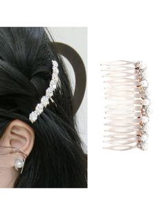 1.Rose gold hair accessory is made of rhinestones, pearls and alloys.It is easy and comfortable to wear.
2.Rhinestones for hair comb is rose gold. About 10 CM/3.93 IN long and 4 CM/1.57 IN wide.
3.Bride hair combs has a simple and unique design, with elegant pearls, which is eye-catching. Make your style more refined and beautiful.
4.Crystal headpiece is suitable for many important occasions such as wedding, engagement, prom, dating, honeymoon and so on. It can add to your charm and make you stand out in the crowd.
5.Hair combs for women accessories can modify the hair very well, it is a lovely gift for the bride, bridesmaid,yourself or your lover. If you want a wedding hair side comb suitable for wedding, it will be the ideal choice for you.Jakawin Bridal Rhinestone Hair Side Comb Rose Go Hair Accessories For Women Wedding, Rose Gold Hair Accessories, Wedding Hair Side, Bride Hair Piece, Decorative Hair Combs, Prom Hair Accessories, Side Comb, Pearl Headpiece, Crystal Hair Accessories