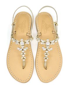 Crystal Sandals, Gold Crystal, Thong Sandals, Natural Color, Womens Sandals, Platinum, Sandals, Crystals, Heels