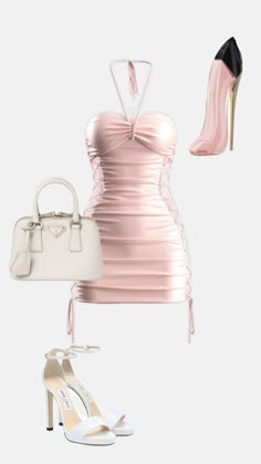 Luxury Pink Mini Dress For Homecoming, Luxury Pink Mini Dress For Gala, Luxury Pink Mini Dress For Party, Misa Dress To Impress, Finesse Pink Dress, Luxury Fitted Coquette Dress, Pink Dress Outfits, Top Azul, Cute Birthday Outfits