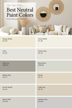 Neutral Paint Colors Colors To Brighten Up A Living Room, Dinning Room Wall Paint Colors, Calming Living Room Ideas Paint Colors, Living Room Colors Neutral, Calming Wall Colors Living Room, Neutral Interior Living Room, Neutral Color Room Bedrooms, Neutral Colours Living Room, Neutral Room Colors Bedrooms