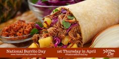 the national burrito day is this friday in april and it's free for everyone to enjoy