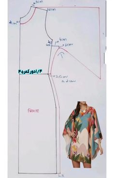 an image of a woman's dress with measurements