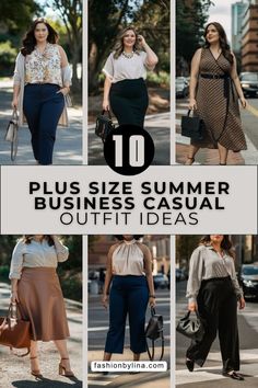 Plus Size Outfits Casual Work, Smart Casual Outfit Plus Size For Women, Smart Casual For Plus Size Women, Smart Casual Work Outfit Plus Size, Chic Outfits Plus Size, Plus Size Smart Casual, Plus Size Business Casual Outfits