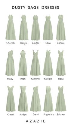 the different types of dresses for women