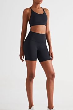 Halter Neck Racerback Sports Bra Shapewear With Built-in Bra For Yoga, Compressive Workout Shapewear With Built-in Padding, Nylon Activewear With Built-in Bra, Compression Shapewear With Built-in Bra For Yoga, Fitted Sports Shapewear With Built-in Bra, Versatile Black Sports Bra, Black Shapewear With Built-in Bra For Sports, Black Elastane Sports Bra, Compression Shapewear With Built-in Bra In Elastane